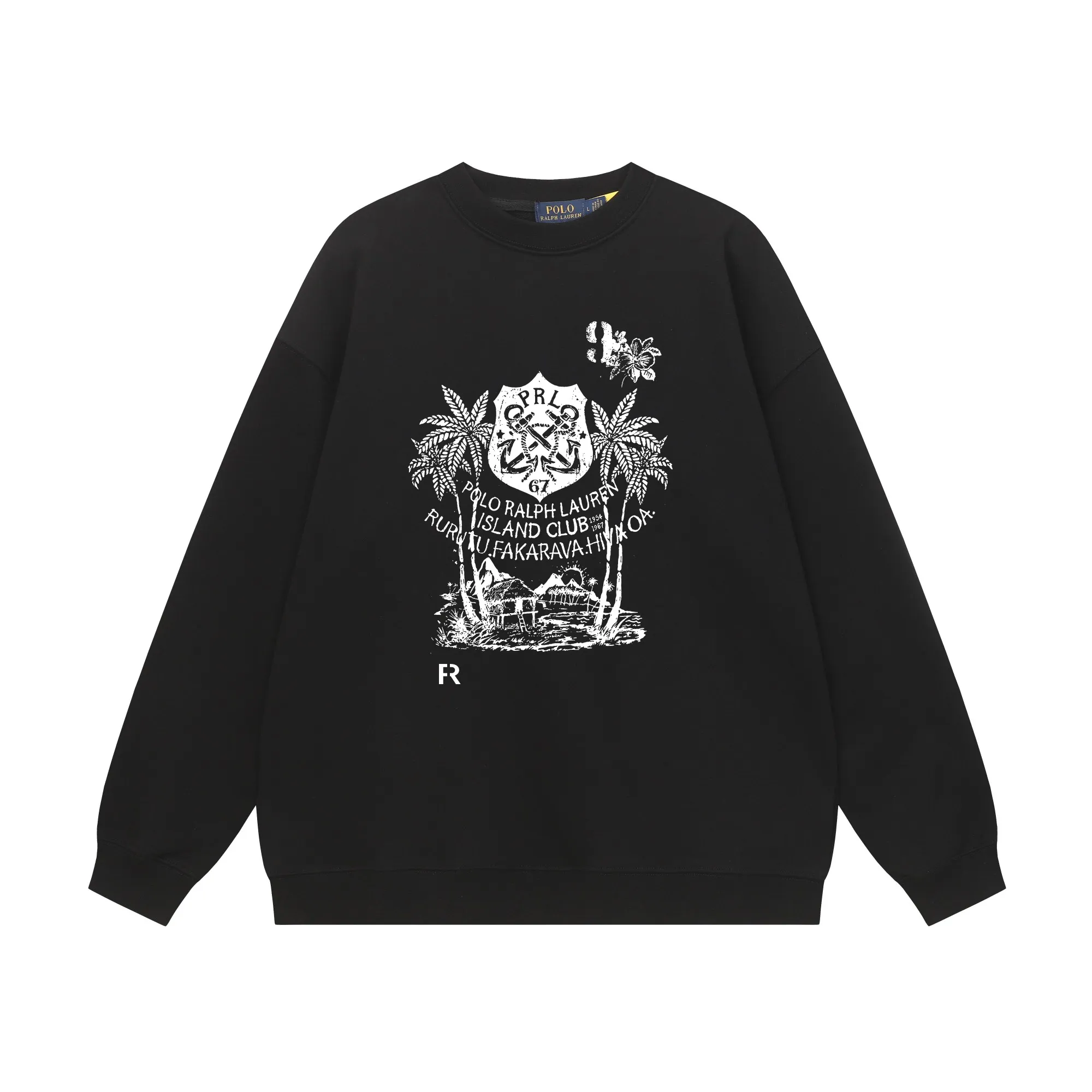 P200 Long-term stock] RalphLauren/Ralph Lauren 2025 autumn and winter new bear letter print 420g heavy large terry sweatshirt Ralph Lauren's age-reducing item, the coat fabric is made of 85% cotton ➕15% polyester, which not only retains the softness, comfort and breathability of cotton, but also adds the wear resistance and wrinkle resistance of polyester fiber, making the clothes more durable and easy to care for. Even in slightly cooler weather, you won't feel stuffy when wearing it. This kind of fabric has a natural crisp feel and is not easy to pill or deform. The bear on the chest is printed with English letters. It is full of color, full of three-dimensionality, and lifelike, adding a bit of liveliness and interest to the whole sweatshirt. There is no pressure to dress, regardless of age or gender. Complete accessories! Color: black, white, navy blue, light floral gray Size: M-L-XL-XXL